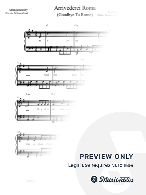 Arrivederci, Roma by Bernie Schweickart - Sheet Music