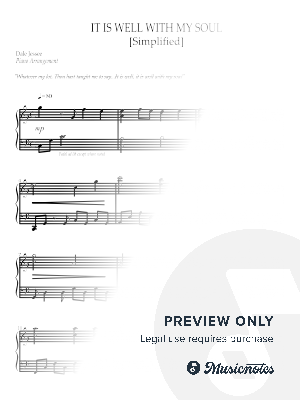 It is Well with My Soul [Simplified]