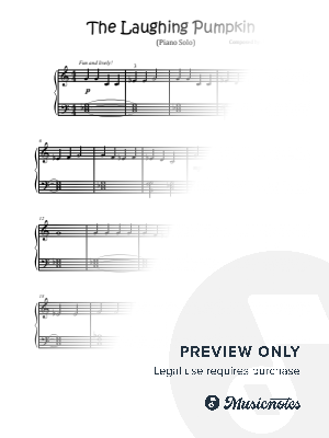 "The Laughing Pumpkin" (Easy Piano)