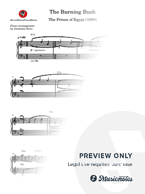 The Prince of Egypt - The Burning Bush - Piano Solo