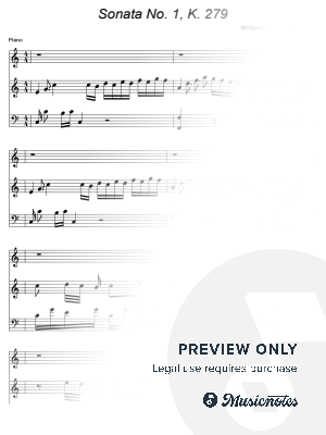 Piano Sonata No. 1 in C major, K. 279 - Wolfgang Amadeus Mozart