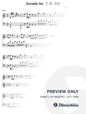 Piano Sonata No. 7 in C major, K. 309 - Wolfgang Amadeus Mozart Composer: Wolfgang Amadeus Mozart