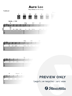 Aura Lee (two string melody)