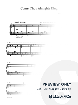 Come, Thou Almighty King (ITALIAN HYMN) - new age piano