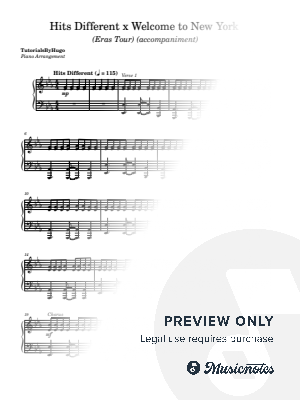 Hits Different x Welcome to New York (Eras Tour Version) [accompaniment]