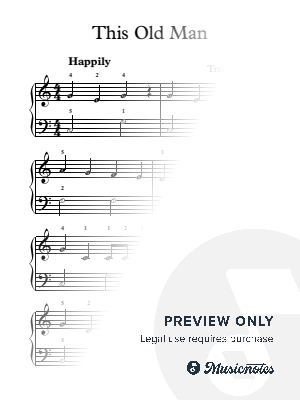 This Old Man - Easy Piano