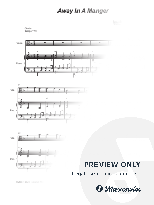 Away In A Manger (Viola solo and Piano)