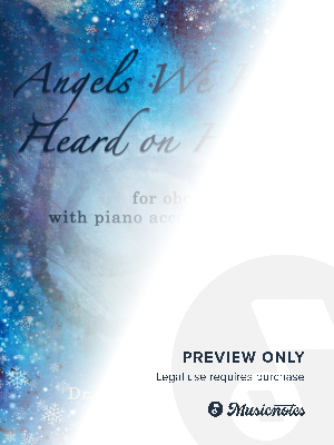 Angels We Have Heard on High for Oboe with Piano accompaniment