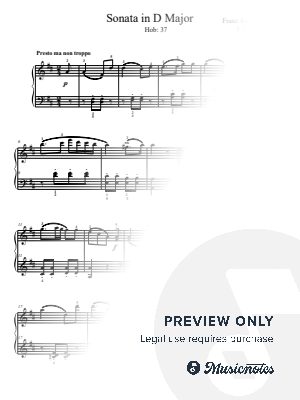 Haydn. Sonata in D Major, Hob:37, Finale