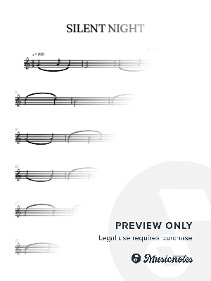 Silent Night • Christmas Song | alto saxophone sheet music 