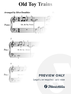 Old Toy Trains by SilverTonalities - Sheet Music