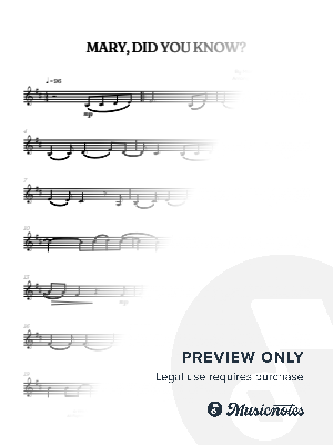 Mary, Did You Know? • Christmas Song | trumpet sheet music by Benzaiten Editions - Sheet Music