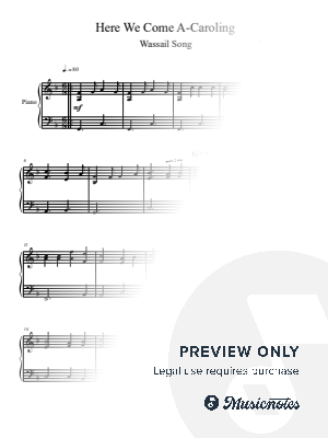 Wassail Song (Piano Solo)