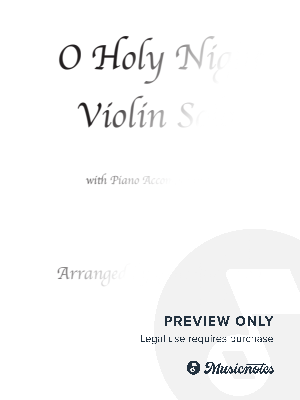 O Holy Night  Violin Solo