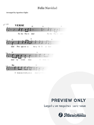 Feliz Navidad José Feliciano (Leadsheet)