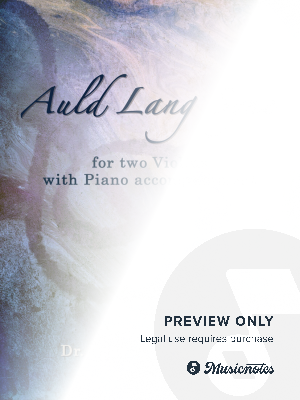 Auld Lang Syne - two Violins with Piano accompaniment