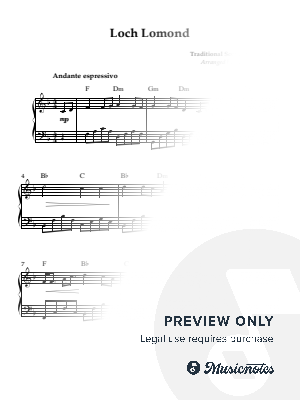 Loch Lomond by Kaiserin Rebecca - Sheet Music