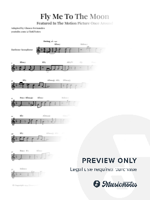 Fly Me to the Moon | BARITONE SAX SOLO