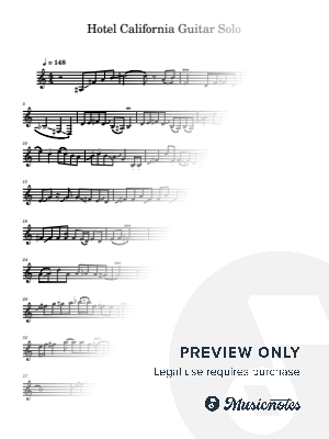 Hotel California Guitar Solo