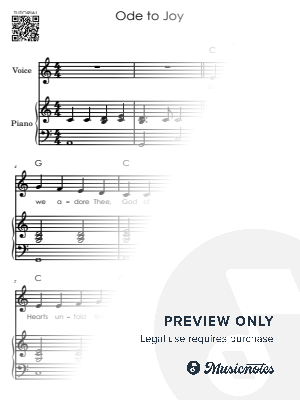 Ode to Joy - Play and Sing Along! Easy Piano Chords for Beginners