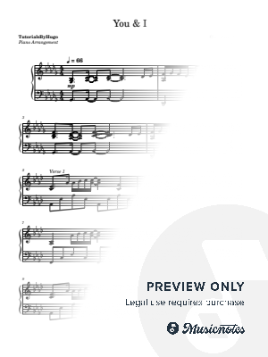You & I by TutorialsByHugo - Sheet Music