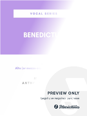 BENEDICTUS (Alto [or mezzo-soprano] and Tenor duet) by Anthony Giamanco - Sheet Music