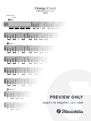 Orange Crush by SparkyGuitar - Sheet Music
