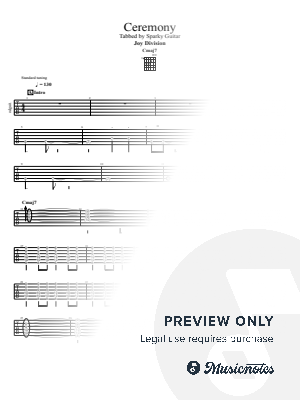 Ceremony by SparkyGuitar - Sheet Music
