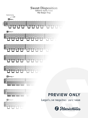 Sweet Disposition by SparkyGuitar - Sheet Music