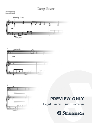 Deep River by Martin Neill - Sheet Music
