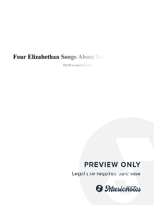 Four Elizabethan Poems About Love (2016-2018) by Colin Eatock - Sheet Music