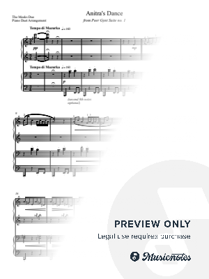 Grieg - Anitra's Dance from Peer Gynt (piano duet)