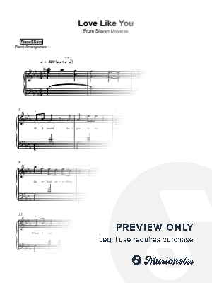 Love Like You [intermediate] by PianoSSam - Sheet Music