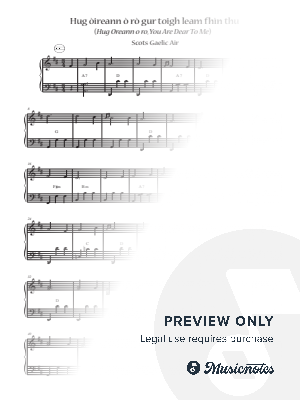 Hug òireann ò rò gur toigh leam fhìn thu (Hug Oreann o ro, You Are Dear To Me)