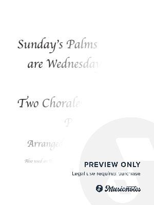 Sunday's Palms Are Wednesday's Ashes Piano Solo