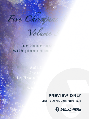 Five Christmas Songs for Tenor Saxophone - volume 3