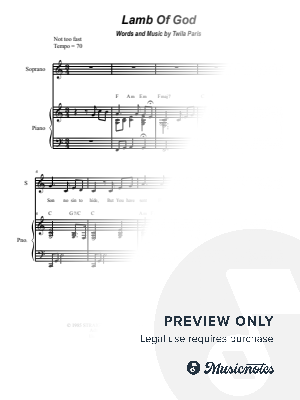 Lamb of God (Duet for Soprano and Alto solo)