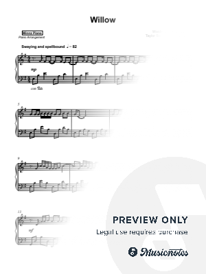 willow by Minnz Piano - Sheet Music