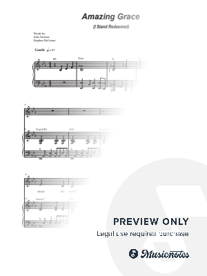 Amazing Grace (I Stand Redeemed) (Duet for Soprano and Alto solo)