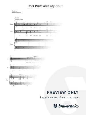 It Is Well With My Soul (Duet for Tenor and Bass solo) by Stephen DeCesare - Sheet Music