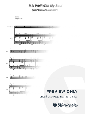 It Is Well With My Soul (with "Blessed Assurance") (Trombone solo and Piano)