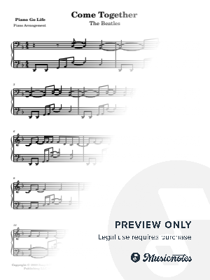 Come Together by Piano Go Life  - Sheet Music