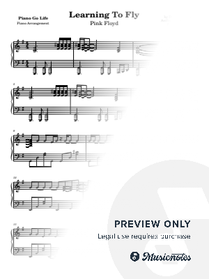 Learning to Fly by Piano Go Life  - Sheet Music