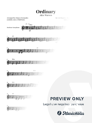 Ordinary | BARITONE SAX SOLO