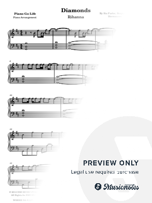 Diamonds by Piano Go Life  - Sheet Music