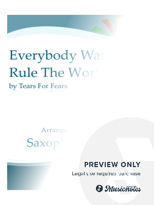 Everybody Wants to Rule the World - sax ensemble
