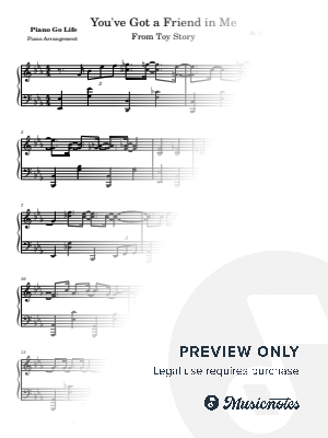 You've Got a Friend in Me by Piano Go Life  - Sheet Music