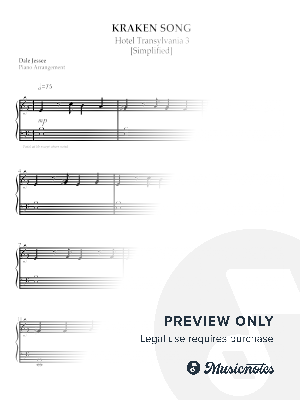 KRAKEN SONG-Hotel Transylvania 3 [Simplified] by Dale Jessee - Sheet Music