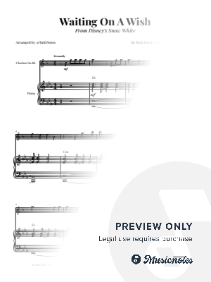 Waiting on a Wish | EASY CLARINET & PIANO