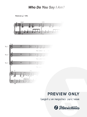 Who Do You Say I Am? (Duet for Soprano and Alto solo)